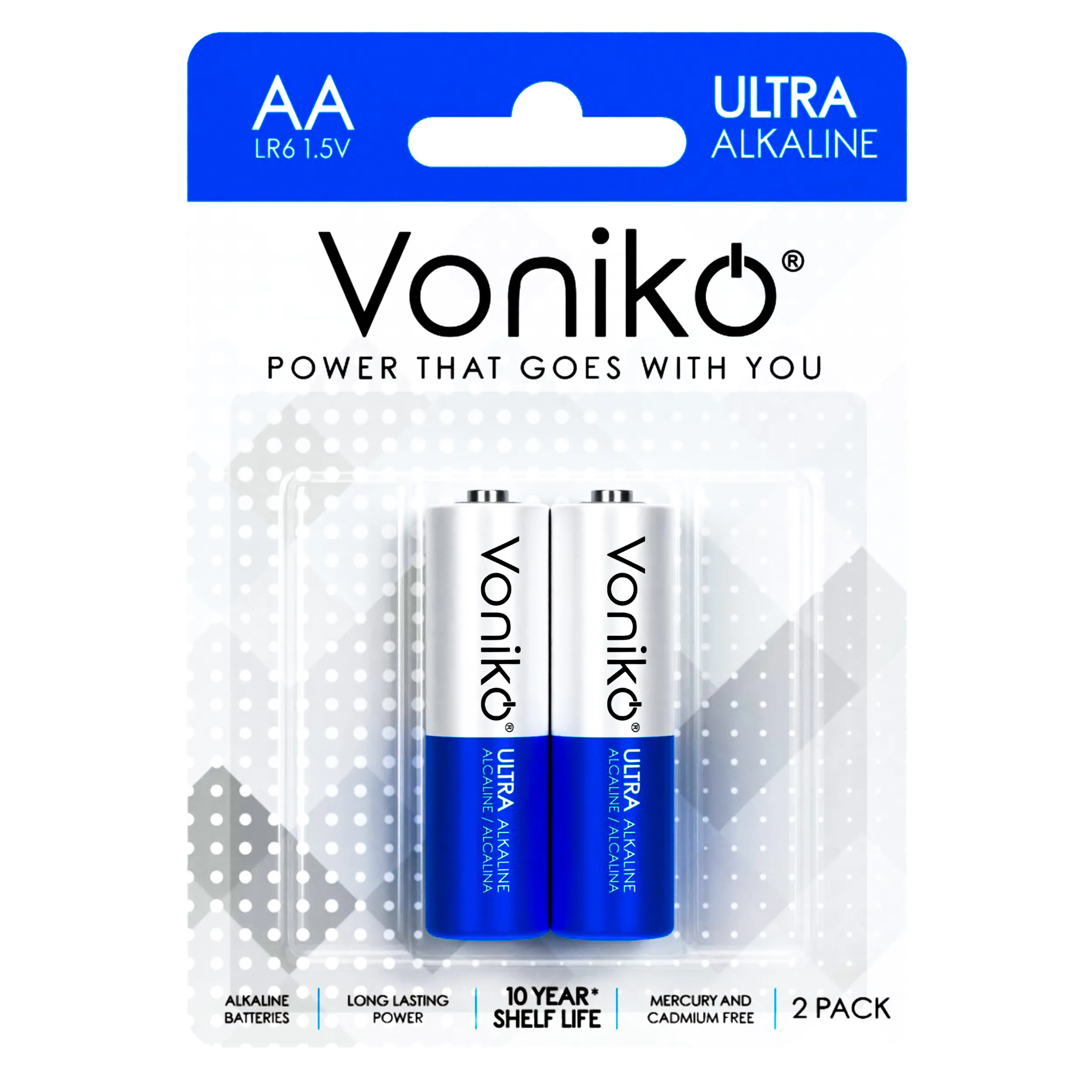 باتری قلمی جفتی ونیکو مدل  ULTRA ALKALINE LR6 